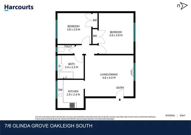 Floorplan of Homely apartment listing, 7/6 Olinda Grove, Oakleigh South VIC 3167
