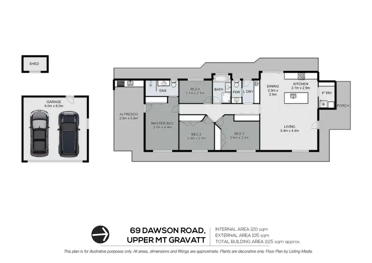 Floorplan of Homely house listing, 33 Gurney Street, Upper Mount Gravatt QLD 4122