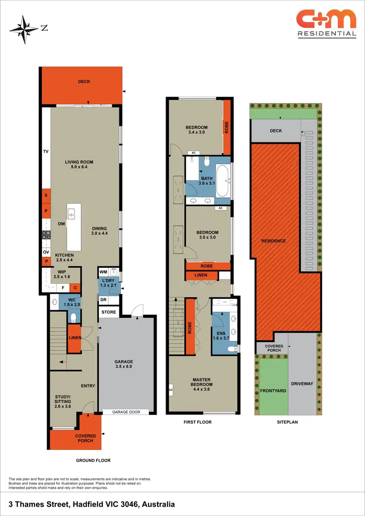 Floorplan of Homely townhouse listing, 3C Thames Street, Hadfield VIC 3046