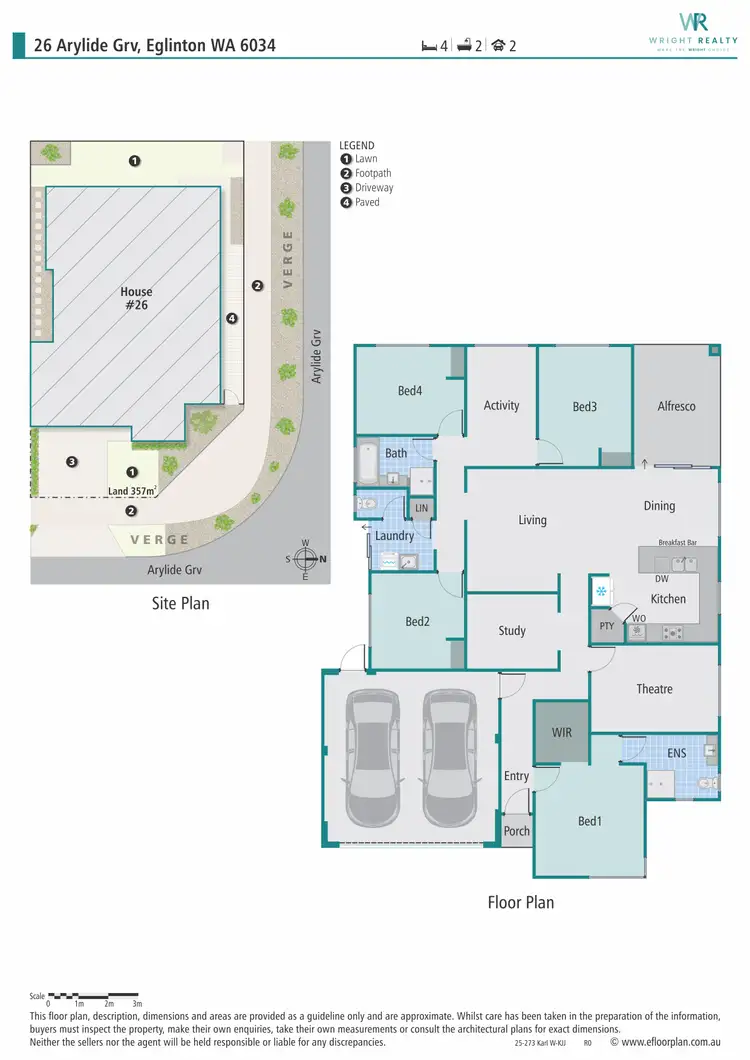 Floorplan of Homely house listing, 26 Arylide Grove, Eglinton WA 6034