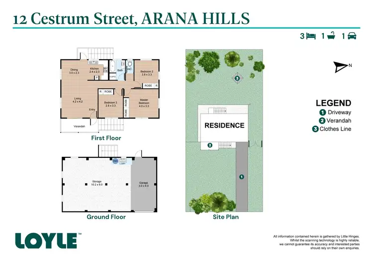 Floorplan of Homely house listing, 12 Cestrum Street, Arana Hills QLD 4054