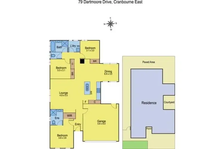Floorplan of Homely house listing, 79 Dartmoor Drive, Cranbourne East VIC 3977