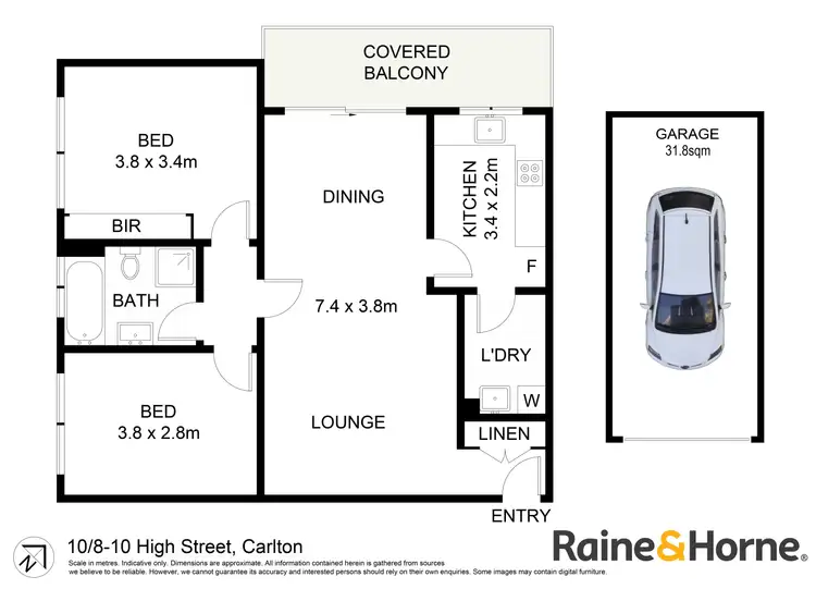 Floorplan of Homely unit listing, 10/8-10 High Street, Carlton NSW 2218