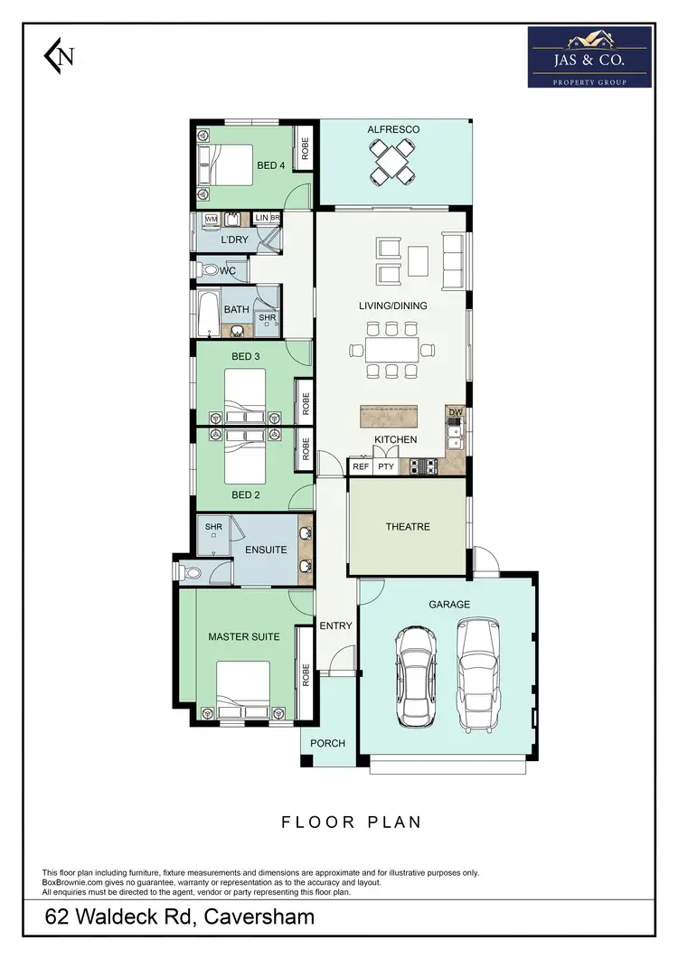 Floorplan of Homely house listing, 62 Waldeck Road, Caversham WA 6055