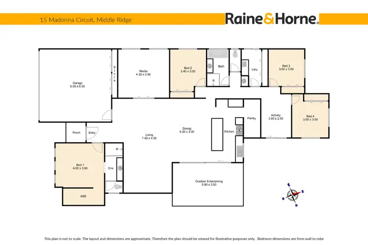 Floorplan of Homely house listing, 15 Madonna Circuit, Middle Ridge QLD 4350