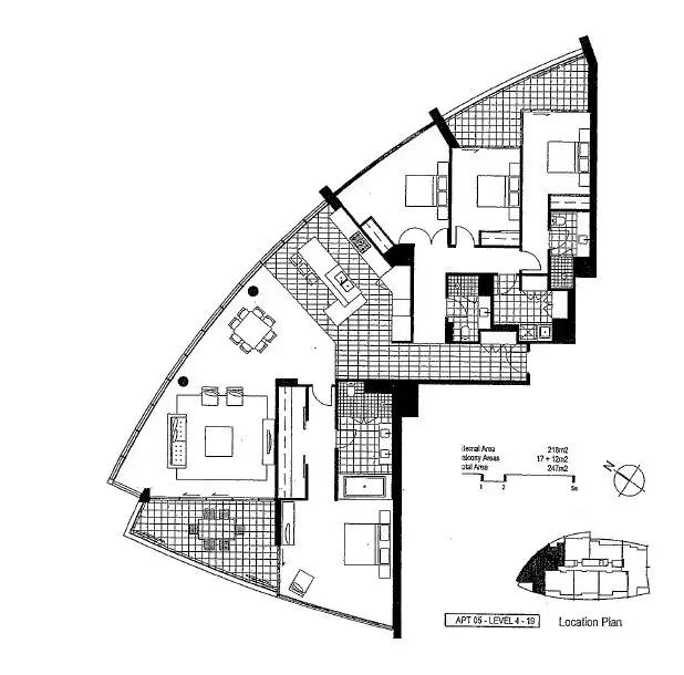 Floorplan of Homely apartment listing, 1505/96 Bow River Crescent, Burswood WA 6100