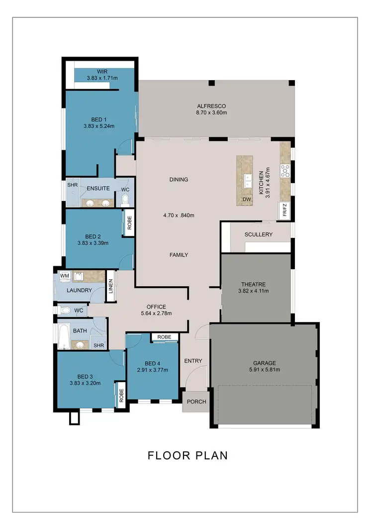 Floorplan of Homely house listing, 13 Cauthern Grove, Byford WA 6122