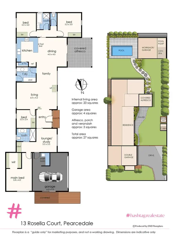 Floorplan of Homely house listing, 13 Rosella Court, Pearcedale VIC 3912