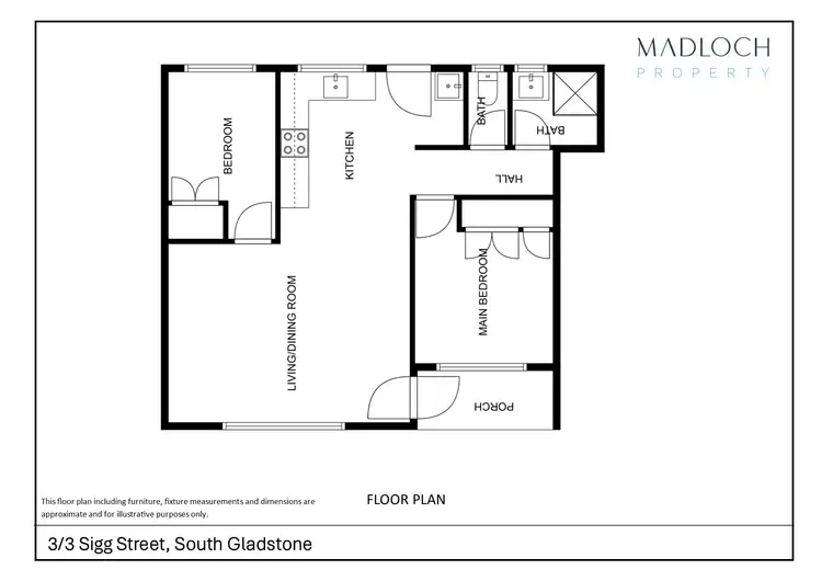 Floorplan of Homely unit listing, 3/31 Scenery Street, West Gladstone QLD 4680