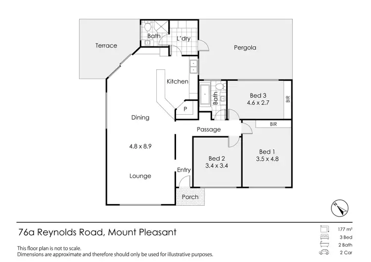 Floorplan of Homely house listing, 76A Reynolds Road, Mount Pleasant WA 6153