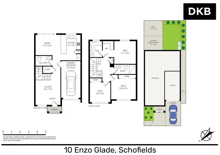 Floorplan of Homely townhouse listing, 10 Enzo Glade, Schofields NSW 2762
