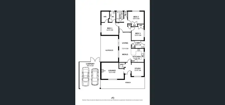 Floorplan of Homely house listing, 1 Plante Court, Sunbury VIC 3429