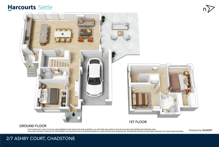 Floorplan of Homely townhouse listing, 2/7 Ashby Court, Chadstone VIC 3148