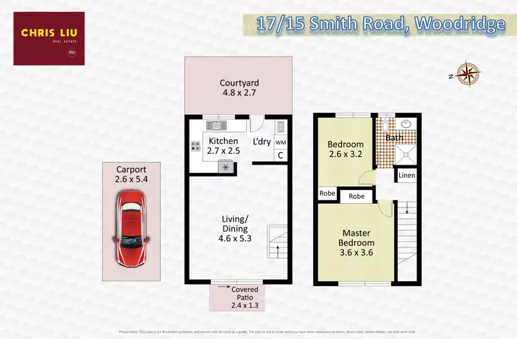 Floorplan of Homely townhouse listing, 17/15 Smith Road, Woodridge QLD 4114