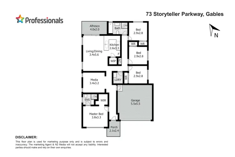 Floorplan of Homely house listing, 73 Storyteller Parkway (Gables), Box Hill NSW 2765