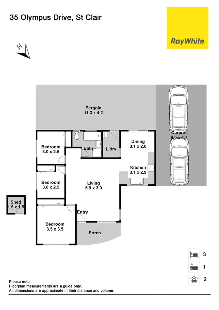 Floorplan of Homely house listing, 35 Olympus Drive, St Clair NSW 2759
