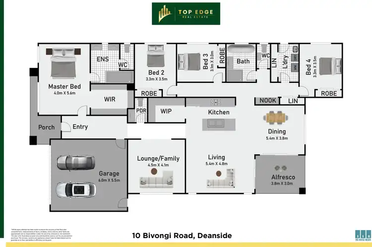 Floorplan of Homely house listing, 10 Bivongi Road, Deanside VIC 3336