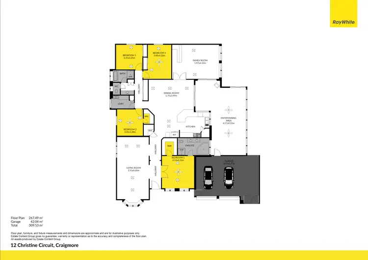 Floorplan of Homely house listing, 12 Christine Circuit, Craigmore SA 5114