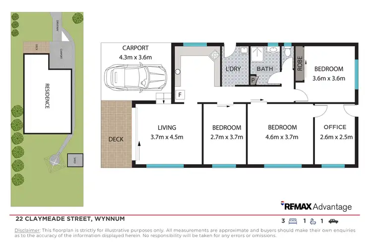Floorplan of Homely house listing, 22 Claymeade Street, Wynnum QLD 4178
