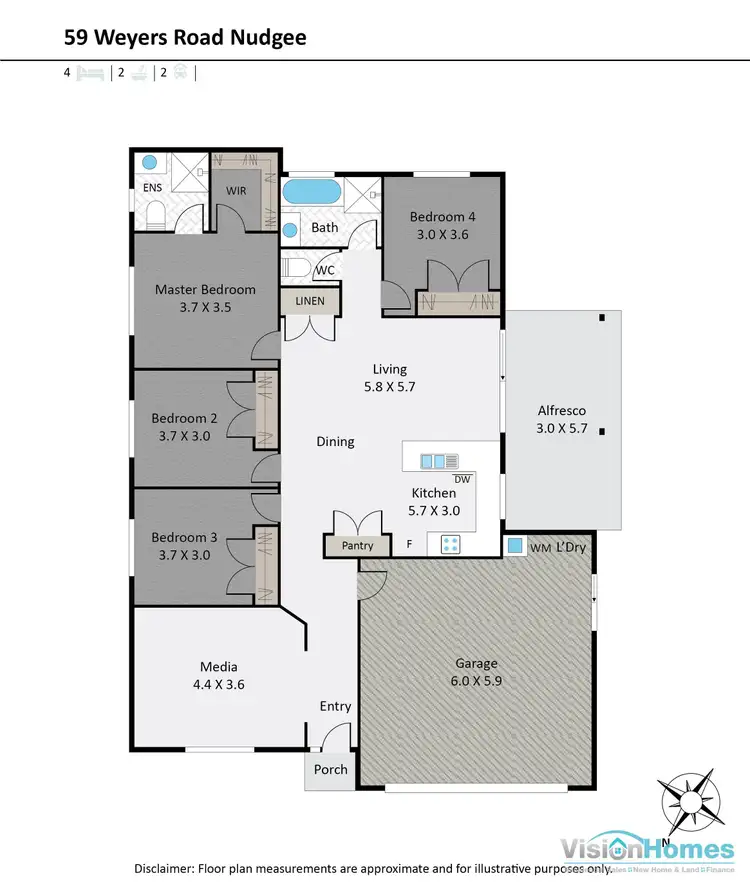 Floorplan of Homely house listing, 59 Weyers Road, Nudgee QLD 4014