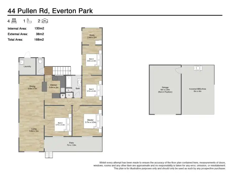 Floorplan of Homely house listing, 44 Pullen Road, Everton Park QLD 4053