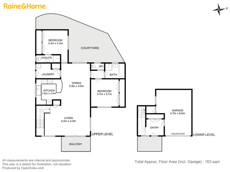 Floorplan of Homely townhouse listing, 2/44 Fielding Drive, West Hobart TAS 7000