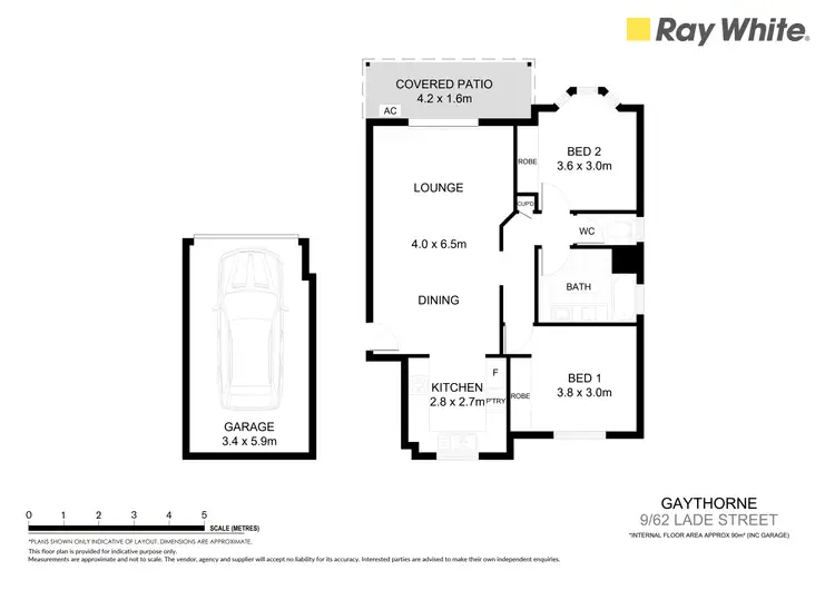 Floorplan of Homely unit listing, 9/62 Lade Street, Gaythorne QLD 4051