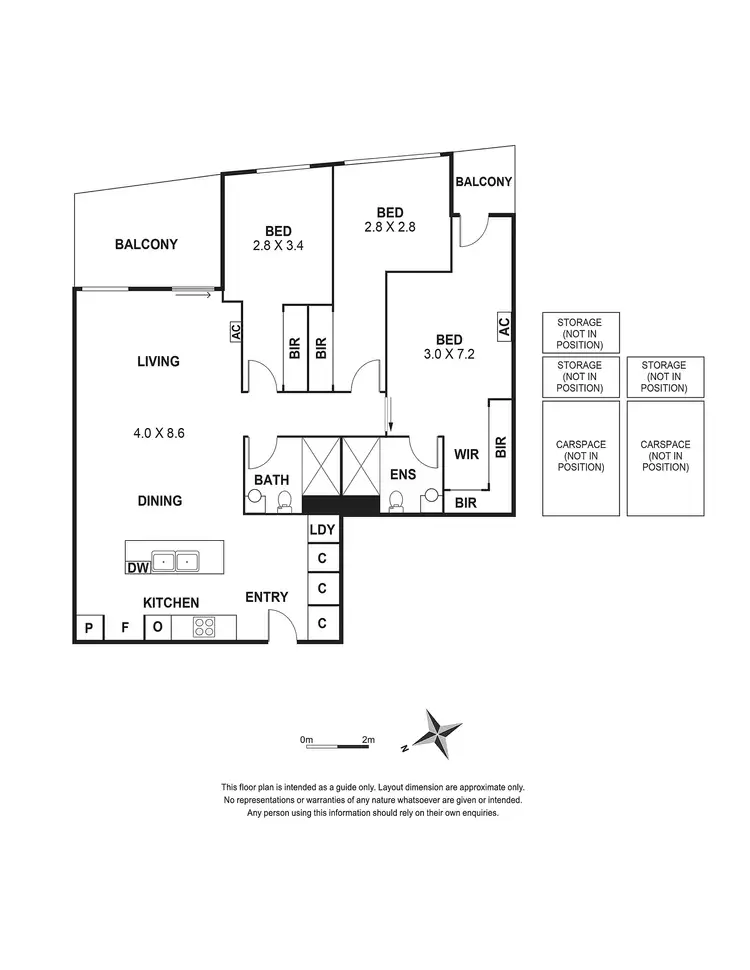 Floorplan of Homely apartment listing, 1205/443 Upper Heidelberg Road, Ivanhoe VIC 3079