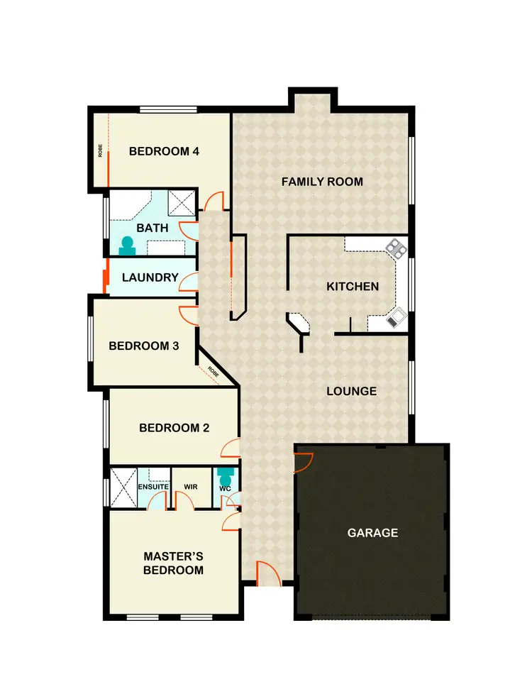 Floorplan of Homely house listing, 22 Montoro Drive, Port Kennedy WA 6172