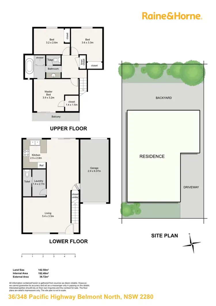 Floorplan of Homely townhouse listing, 36/348 Pacific Highway, Belmont North NSW 2280