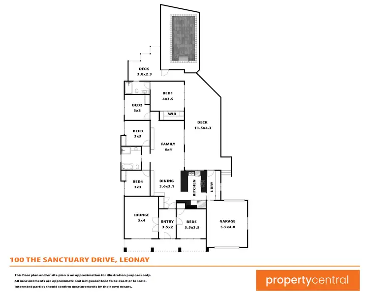Floorplan of Homely house listing, 100 The Sanctuary Drive, Leonay NSW 2750