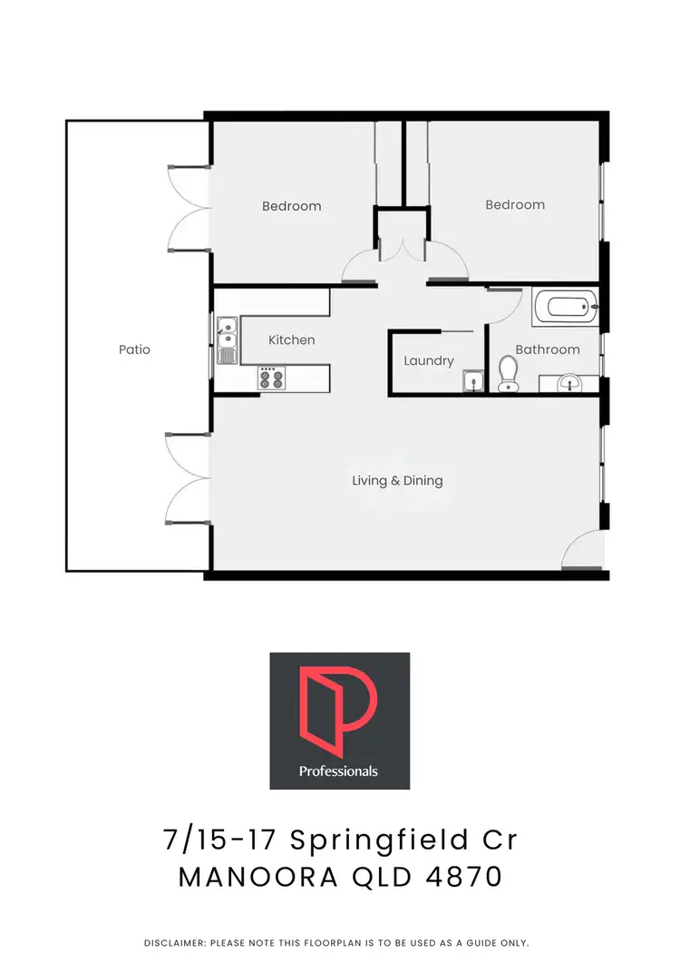Floorplan of Homely unit listing, 7/15-17 Springfield Crescent, Manoora QLD 4870