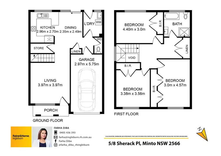 Floorplan of Homely townhouse listing, 5/8 Sherack Place, Minto NSW 2566