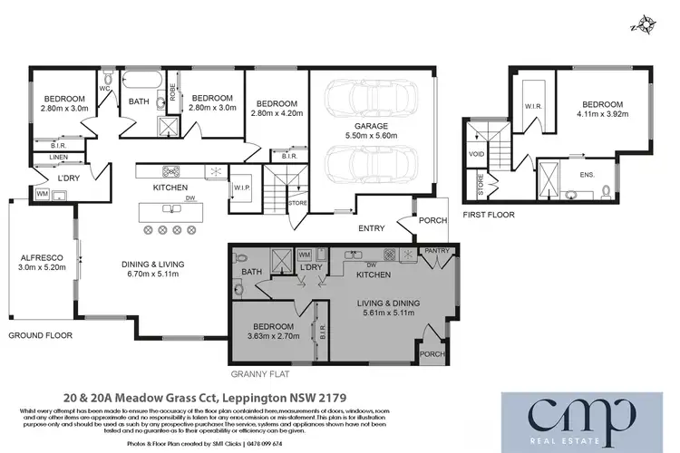 Floorplan of Homely house listing, 20A & 20B Meadow Grass Circuit, Leppington NSW 2179