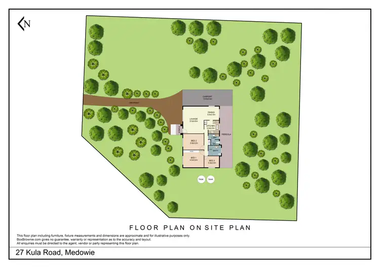 Floorplan of Homely rural property listing, 27 Kula Road, Medowie NSW 2318