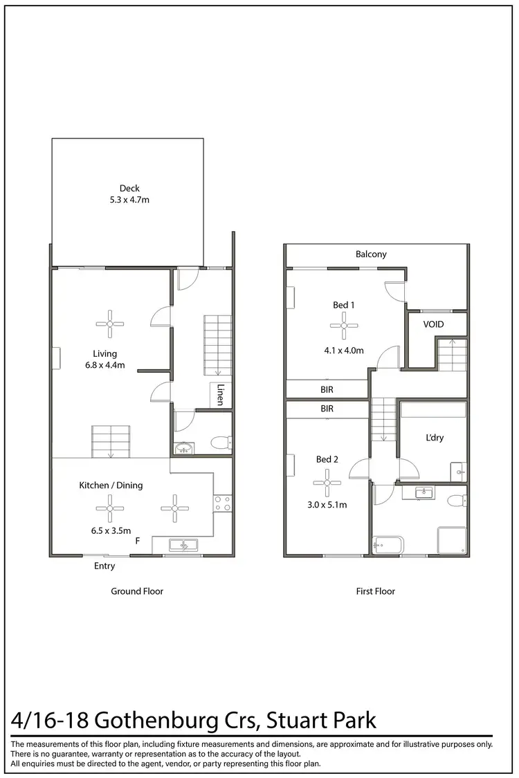 Floorplan of Homely townhouse listing, 4/18 Gothenburg Crescent, Stuart Park NT 820
