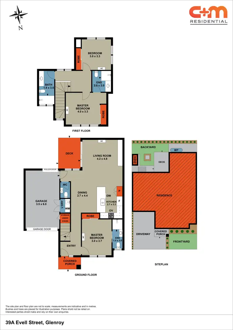 Floorplan of Homely townhouse listing, 39A Evell Street, Glenroy VIC 3046