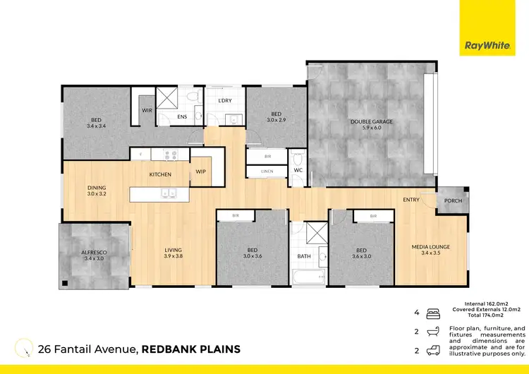 Floorplan of Homely house listing, 26 Fantail Avenue, Redbank Plains QLD 4301