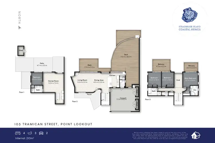Floorplan of Homely house listing, 105 Tramican Street, Point Lookout QLD 4183