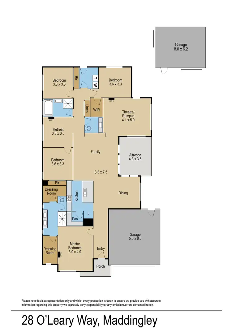 Floorplan of Homely house listing, 28 Oleary Way, Maddingley VIC 3340
