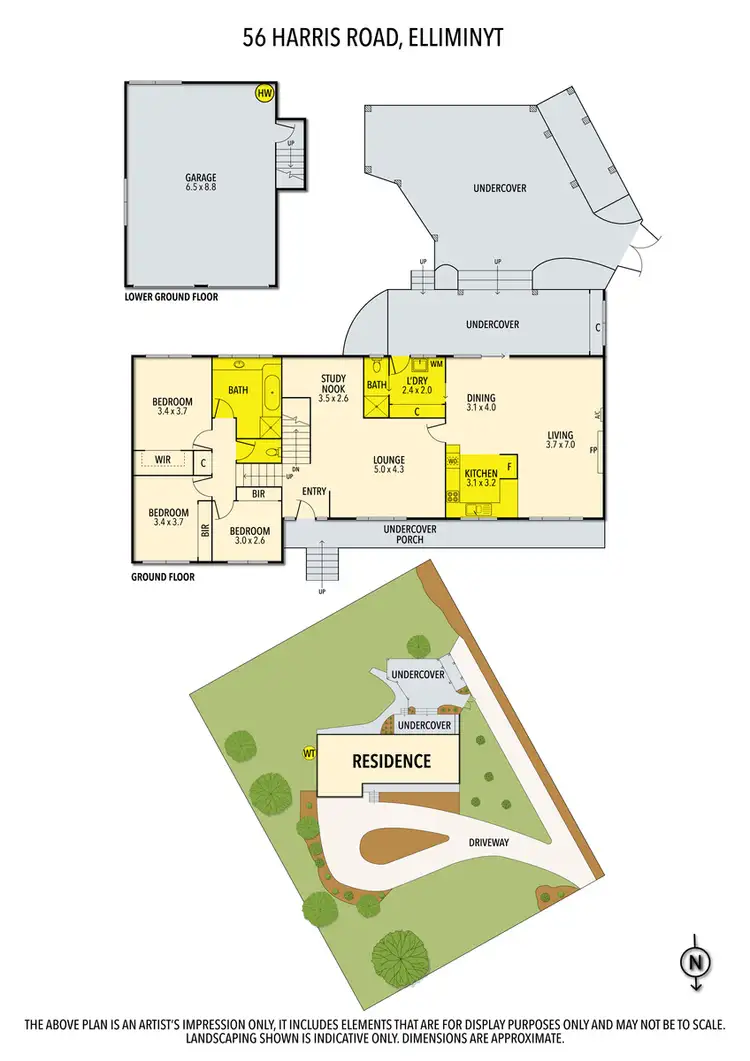 Floorplan of Homely house listing, 56 Harris Road, Elliminyt VIC 3250