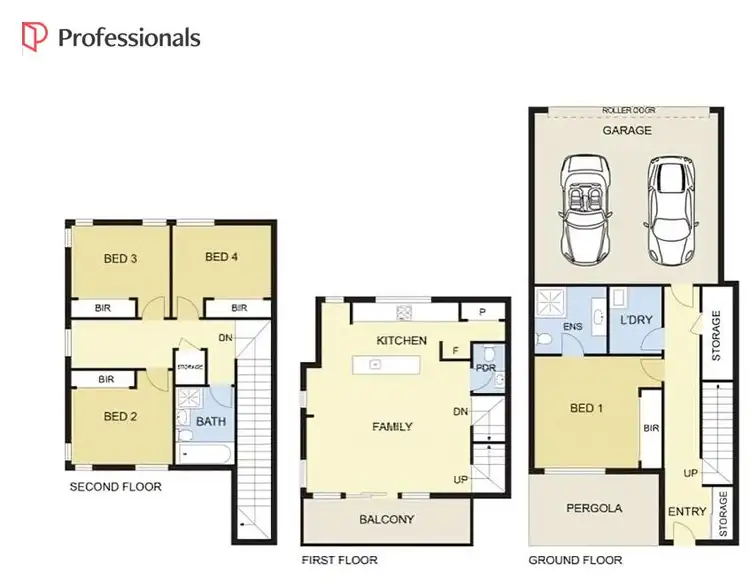 Floorplan of Homely townhouse listing, 9 Teddy Walk, Aintree VIC 3336