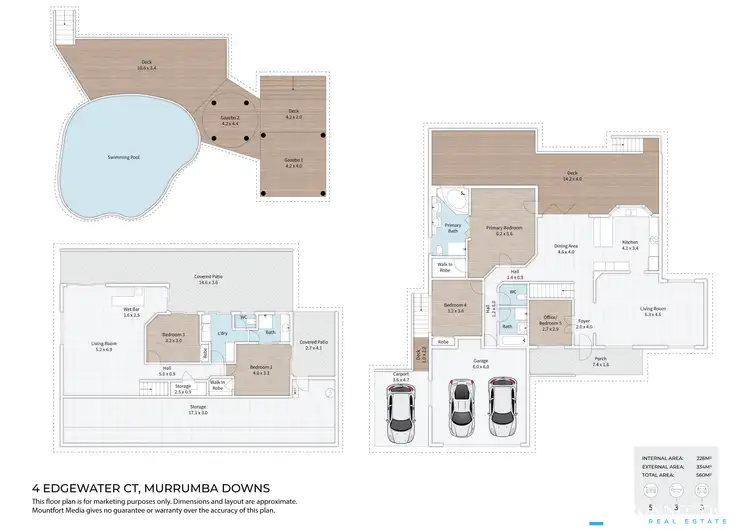 Floorplan of Homely house listing, 4 Edgewater Court, Murrumba Downs QLD 4503