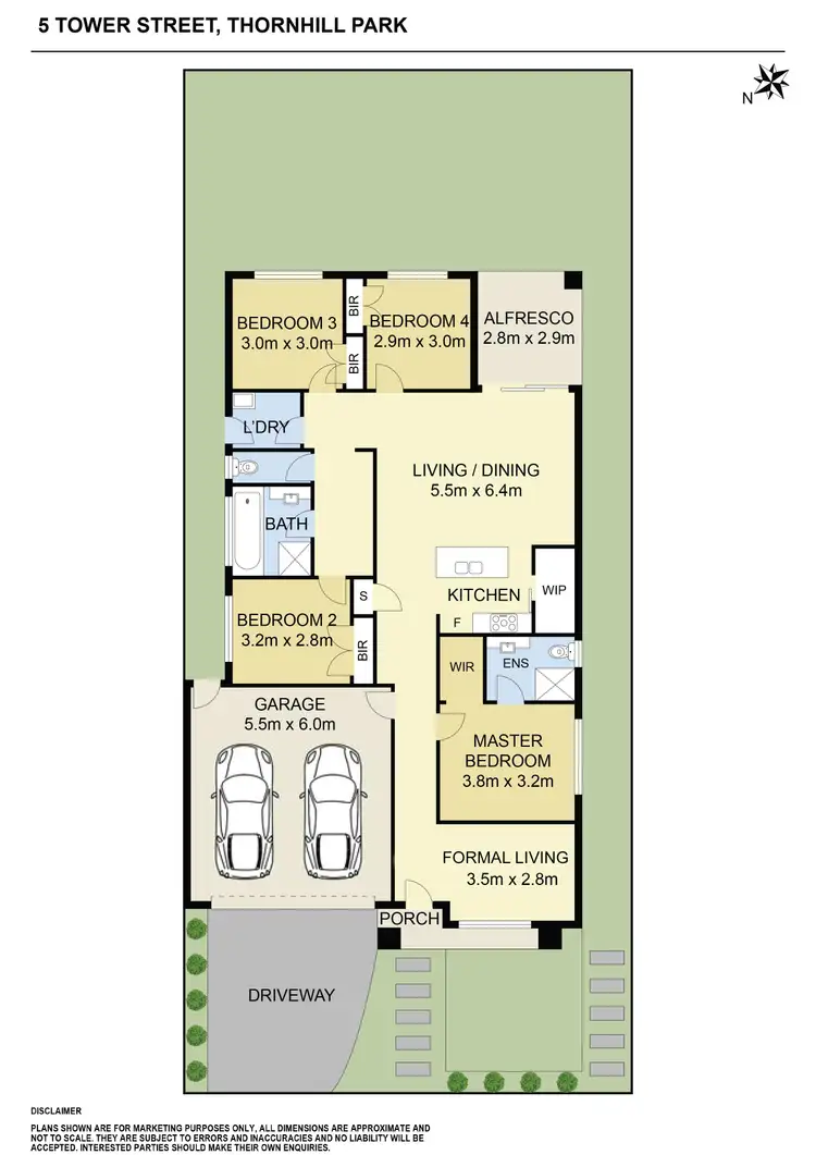 Floorplan of Homely house listing, 5 Tower Street, Thornhill Park VIC 3335
