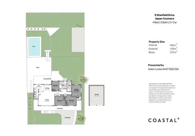 Floorplan of Homely house listing, 6 Stanfield Drive, Upper Coomera QLD 4209