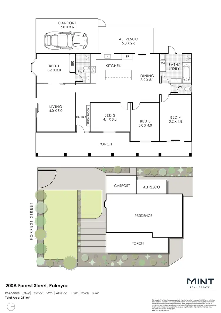 Floorplan of Homely house listing, 200A Forrest Street, Palmyra WA 6157