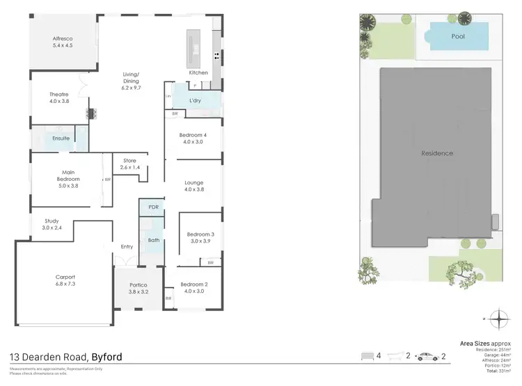 Floorplan of Homely house listing, 13 Dearden Road, Byford WA 6122