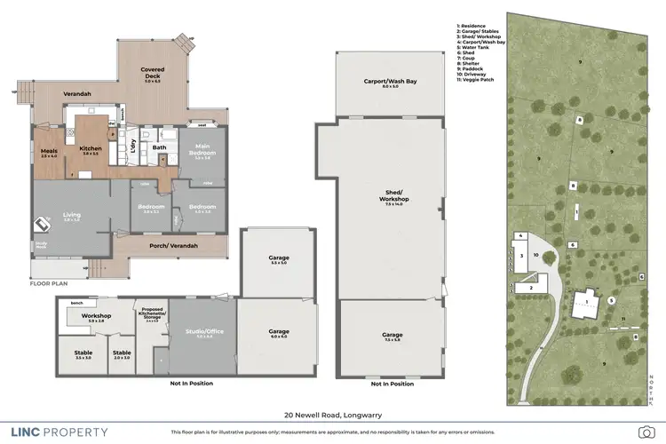 Floorplan of Homely rural property listing, 20 Newell Road, Longwarry VIC 3816