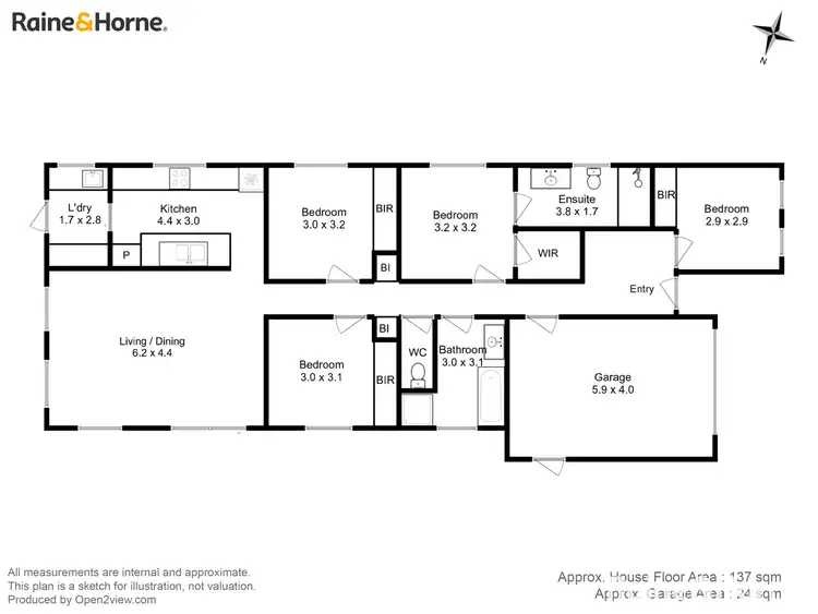 Floorplan of Homely house listing, 14 Miena Drive, Sorell TAS 7172