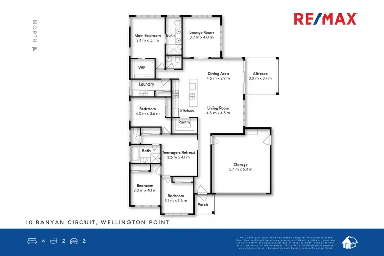 Floorplan of Homely house listing, 10 Banyan Circuit, Wellington Point QLD 4160